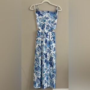 Ruby Sees blue and white sleeveless dress size medium new